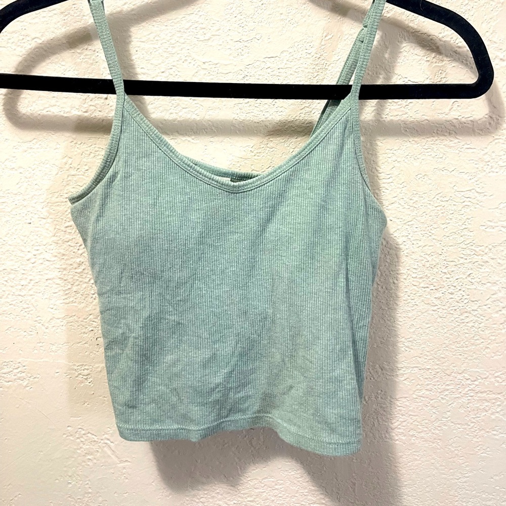 PINK mint green tank top